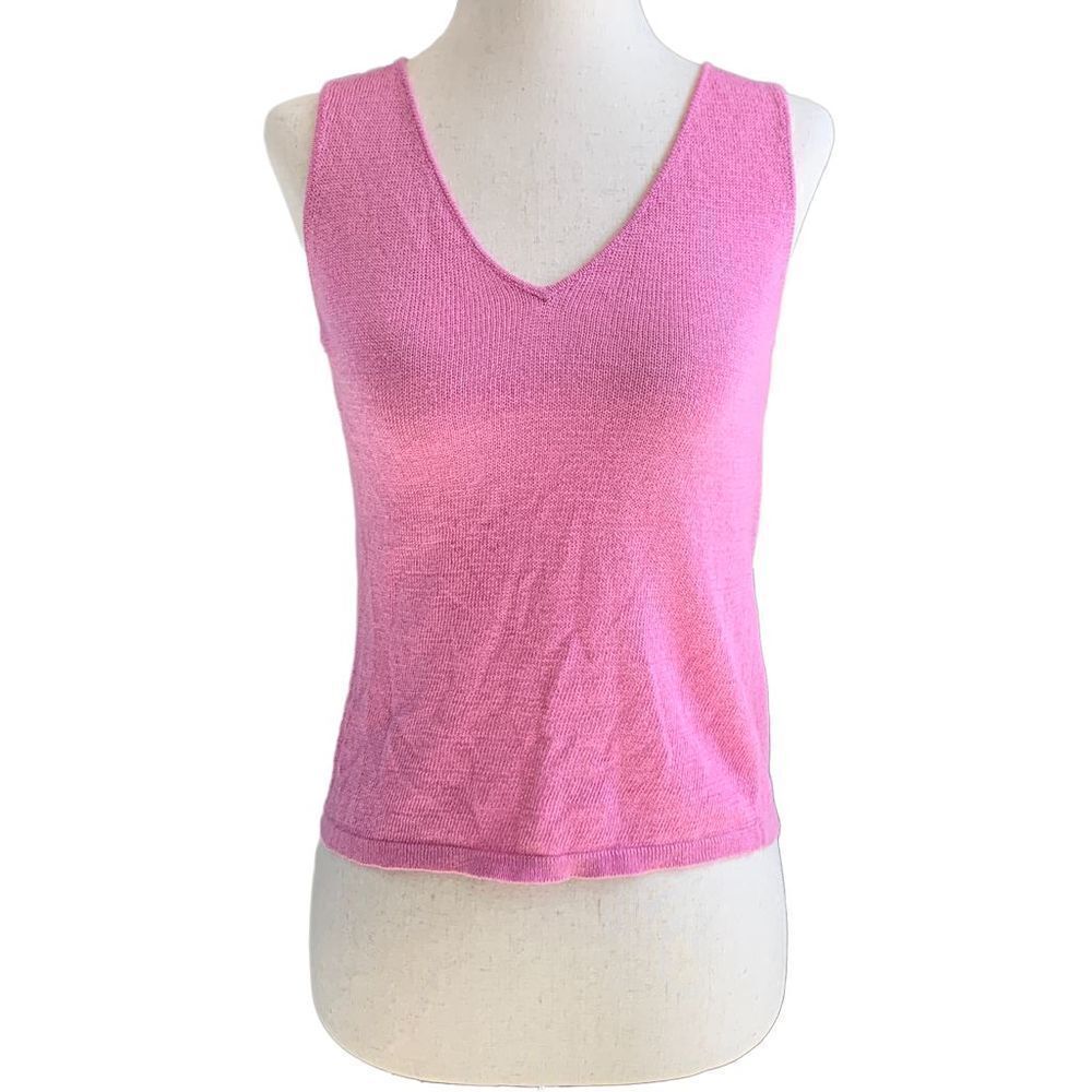 Eileen Fisher v neck sleeveless top size small